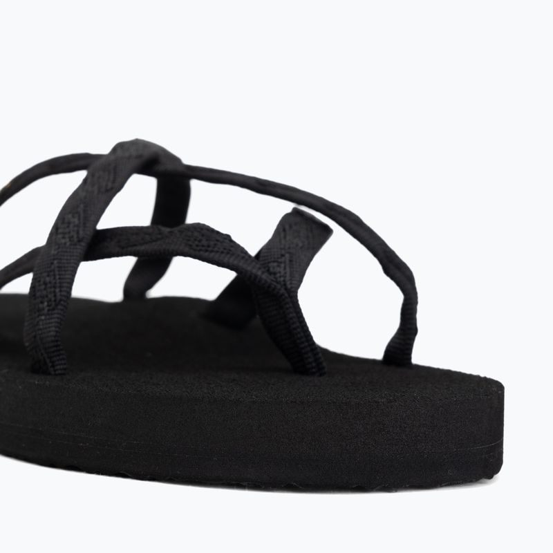 Women's flip-flops Teva Olowahu mix b black on black 7