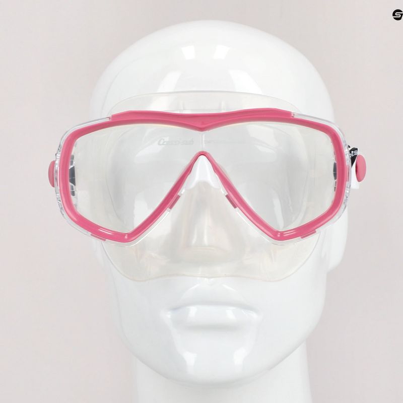 Cressi Estrella pink and clear diving mask DN340040 7