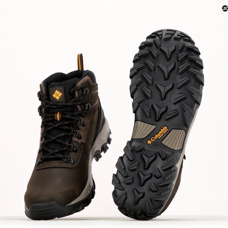 Columbia Newton Ridge Plus II Wp brown men's trekking boots 1594731 11