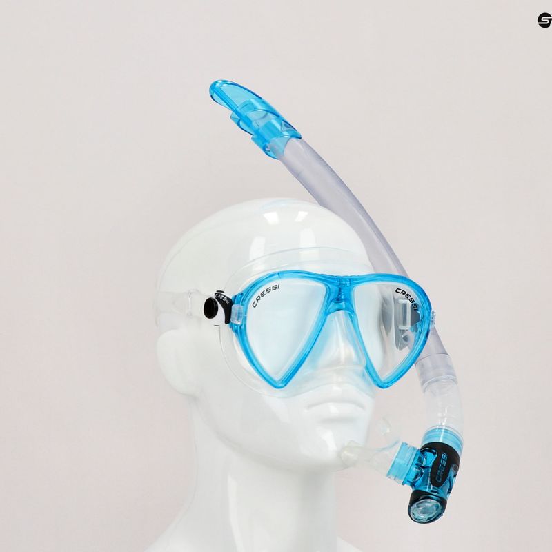Cressi Ocean + Gamma snorkel kit blue DM1000113 8