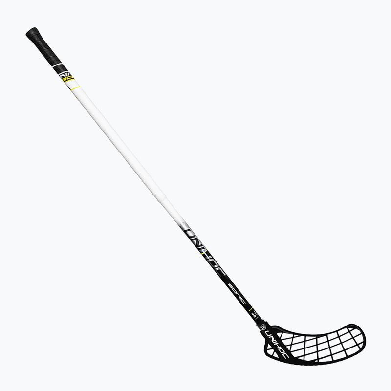 UNIHOC Sonic Top Light II 28 black and white 02688 left-handed floorball stick 6
