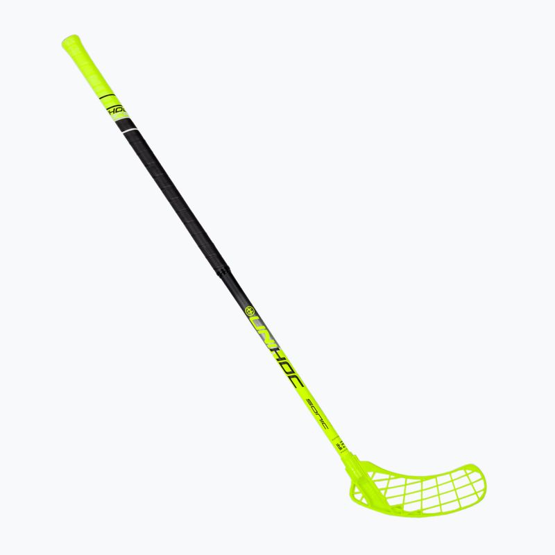 UNIHOC Sonic Composite 26 yellow-black right-handed floorball stick 03544