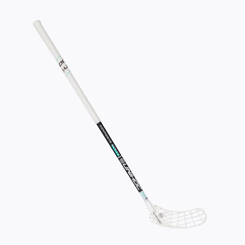 UNIHOC Iconic Composite 26 left-handed floorball stick black and white 04941