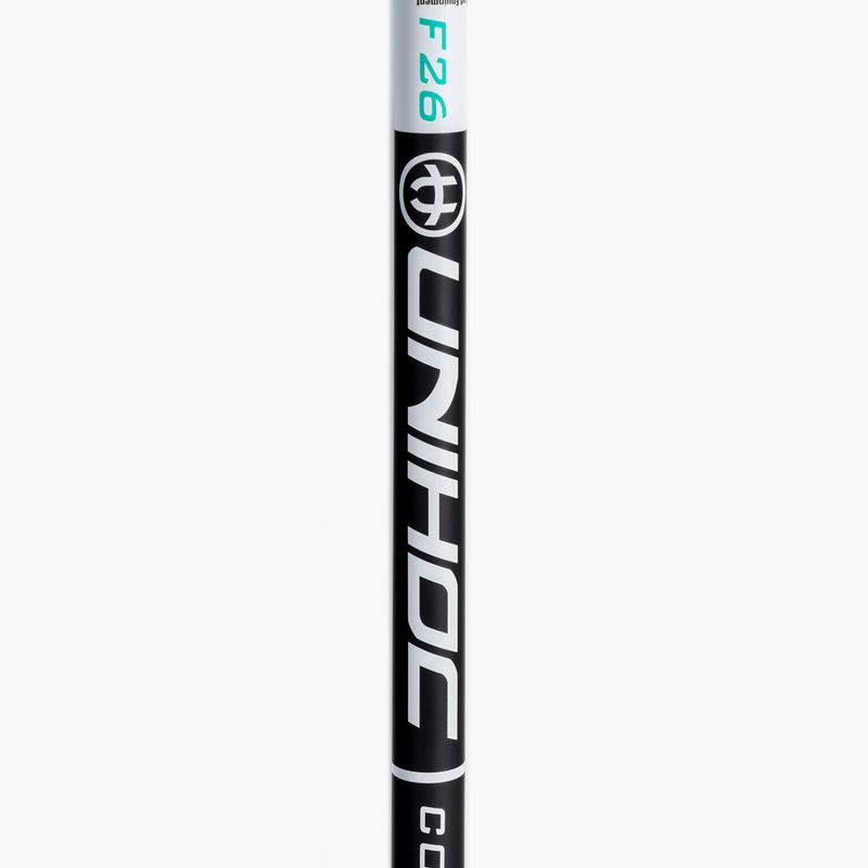 UNIHOC Iconic Composite 26 left-handed floorball stick black and white 04941 3