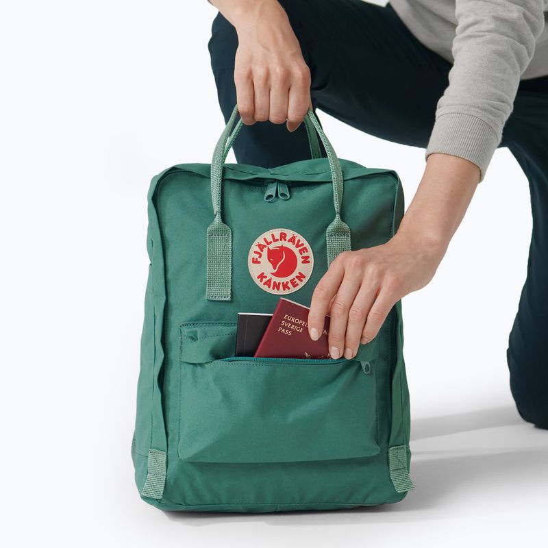 Fjällräven Kanken 16 l hiking backpack frost green 13