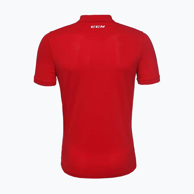Men's CCM Polo SR shirt red 2