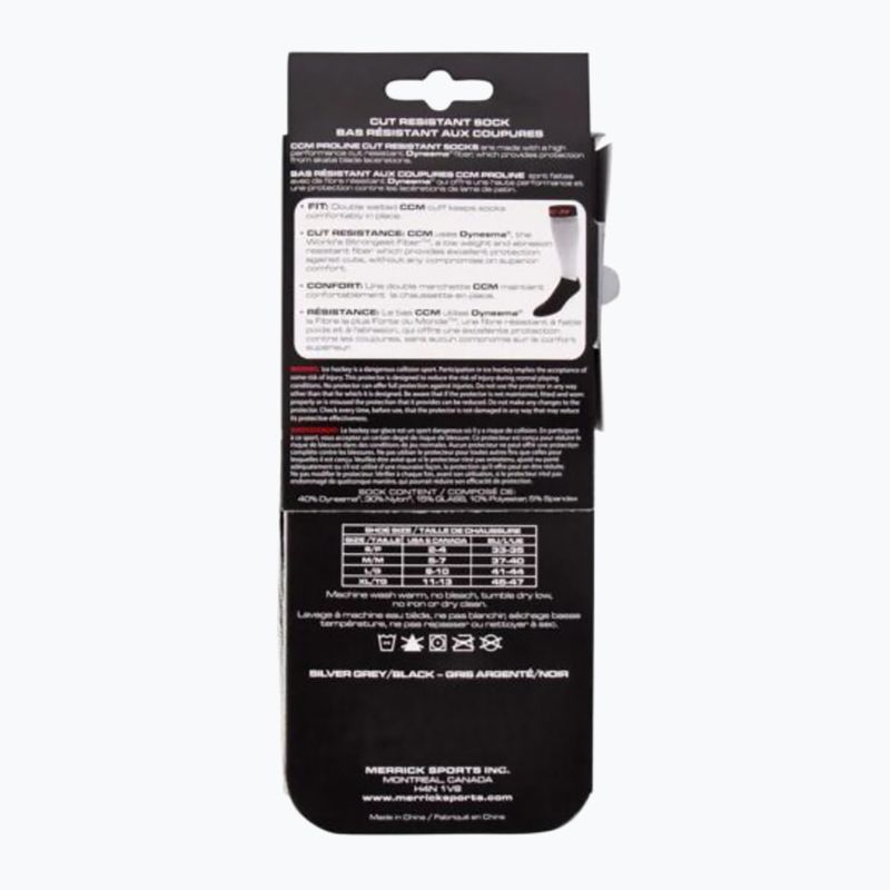 CCM Pro Cut '19 hockey socks white/black 5