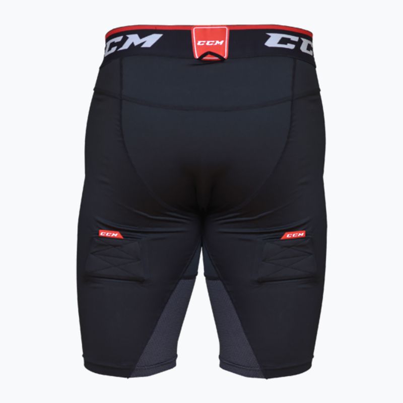 CCM Ribano men's hockey shorts Compresion Jock SR black 2