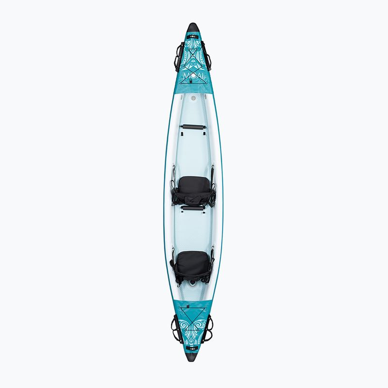 MOAI Kanaloa K2 blue 2-person inflatable kayak 2