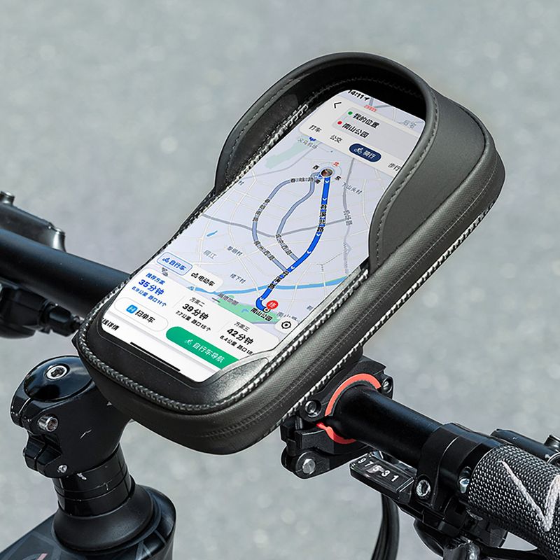 Handlebar bag Rockbros 301101770001 WP Bike Phone Bag for 6.7" black 8