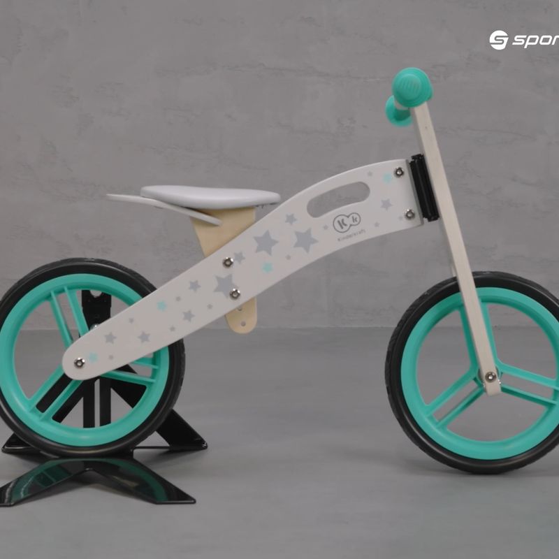 Kinderkraft Runner cross-country bicycle white and green KKRUNNRSTR0000 7