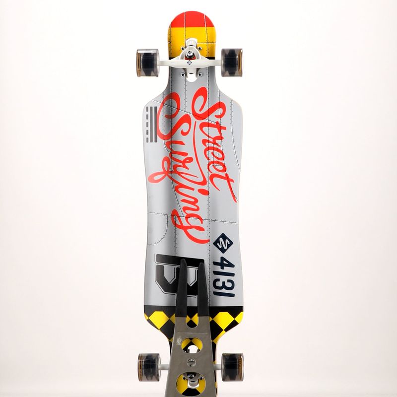 Street Surfing Curve Drop Through Freeride longboard 39" grey 10