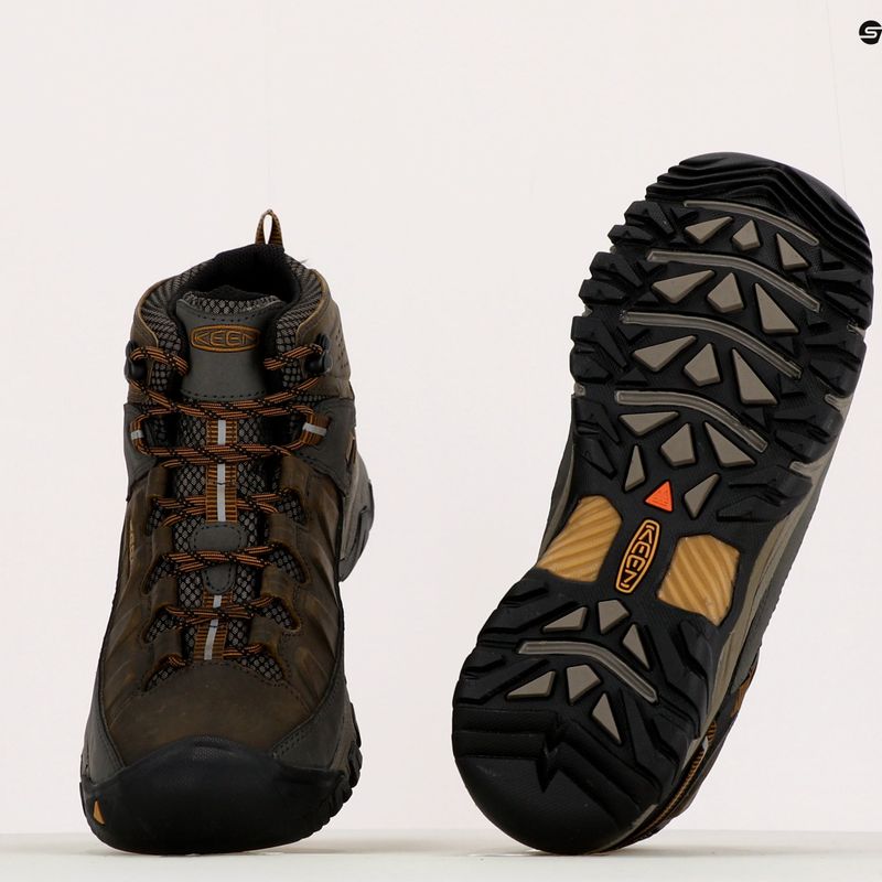 Men's trekking boots KEEN Targhee III Mid black olive 1017787 15