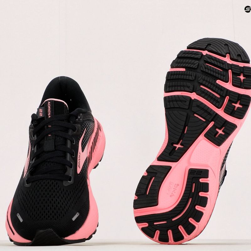 Women's running shoes Brooks Adrenaline GTS 22 black/pink 1203531B054 15