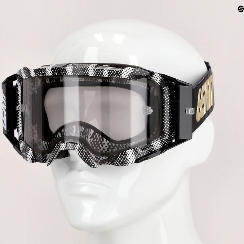 Leatt Velocity 5.5 zebra/light grey cycling goggles 8020001070 4