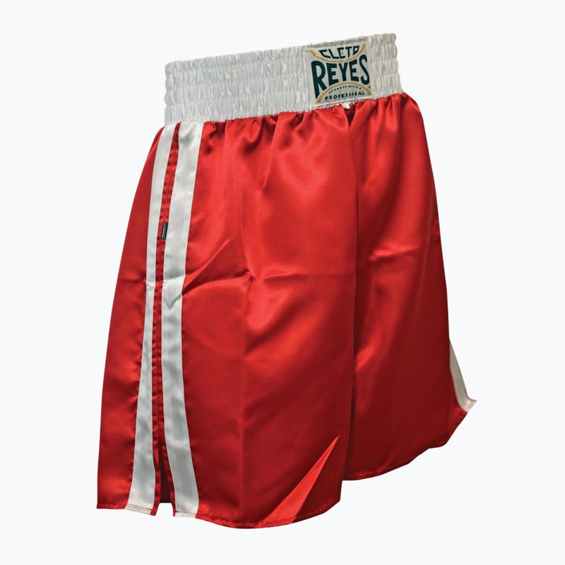 Men's Cleto Reyes Satin Boxing shorts red/white 2