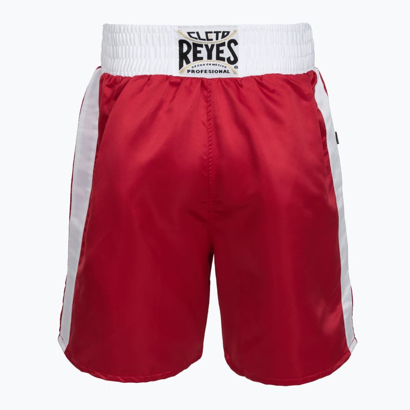 Men's Cleto Reyes Satin Boxing shorts red/white 2