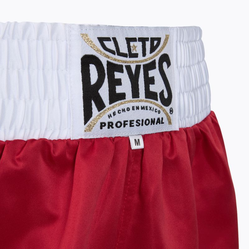 Men's Cleto Reyes Satin Boxing shorts red/white 3