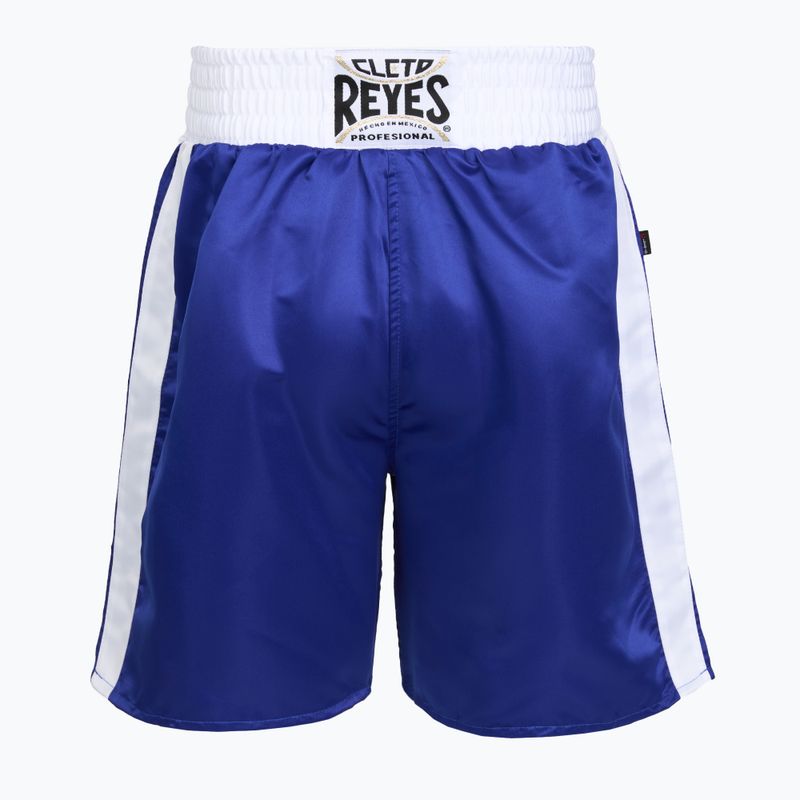 Cleto Reyes men's Satin Boxing shorts blue/white 2