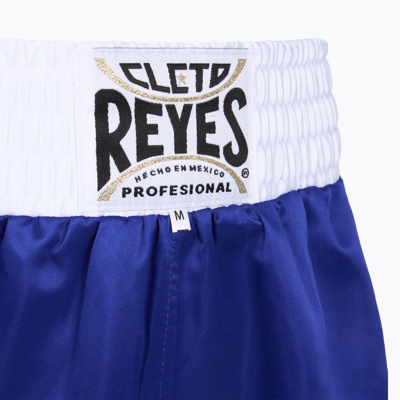 Cleto Reyes men's Satin Boxing shorts blue/white 3