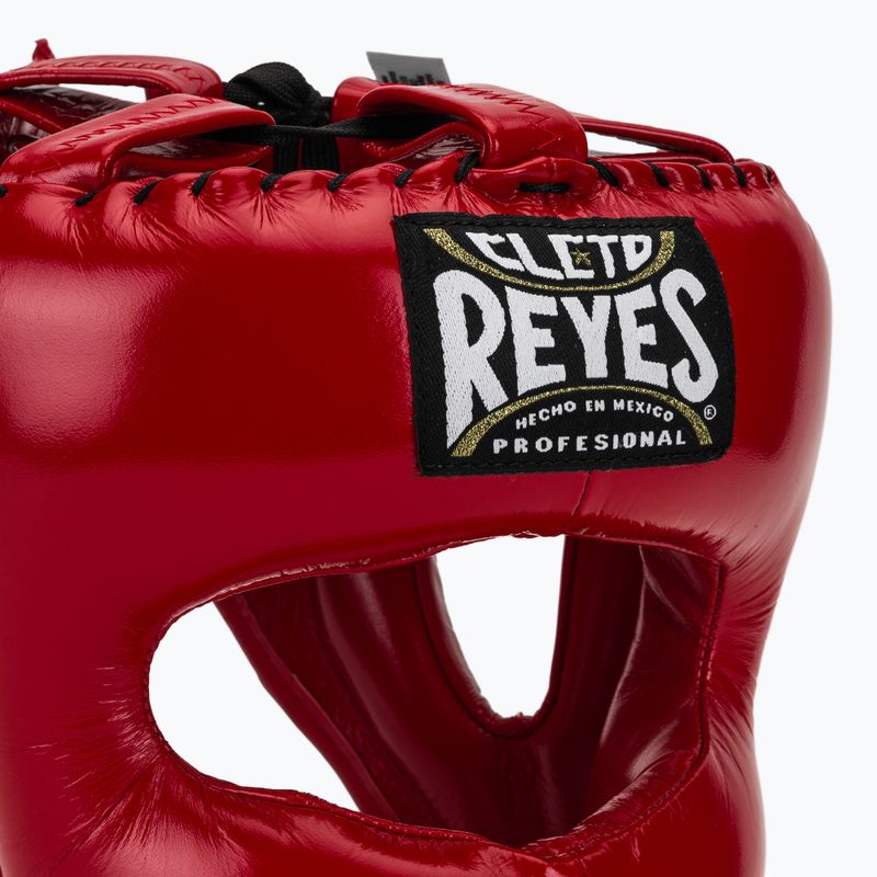 Boxing helmet Cleto Reyes With Pointed Face Nylon Bar red 4