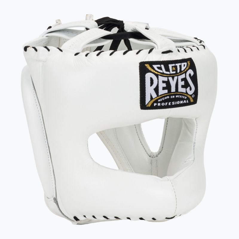 Cleto Reyes Boxing Helmet With Pointed Face Nylon Bar white
