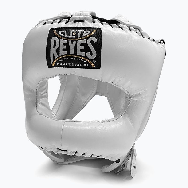 Cleto Reyes Boxing Helmet With Pointed Face Nylon Bar white