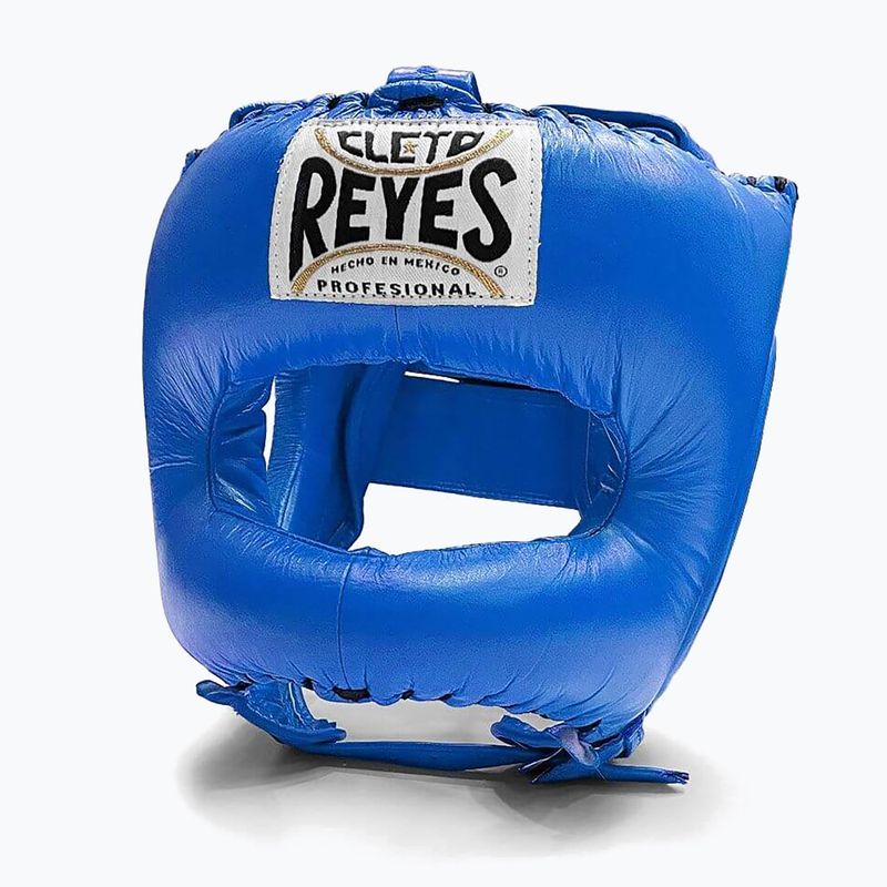 Cleto Reyes Boxing Headgear With Pointed Face Nylon Bar blue