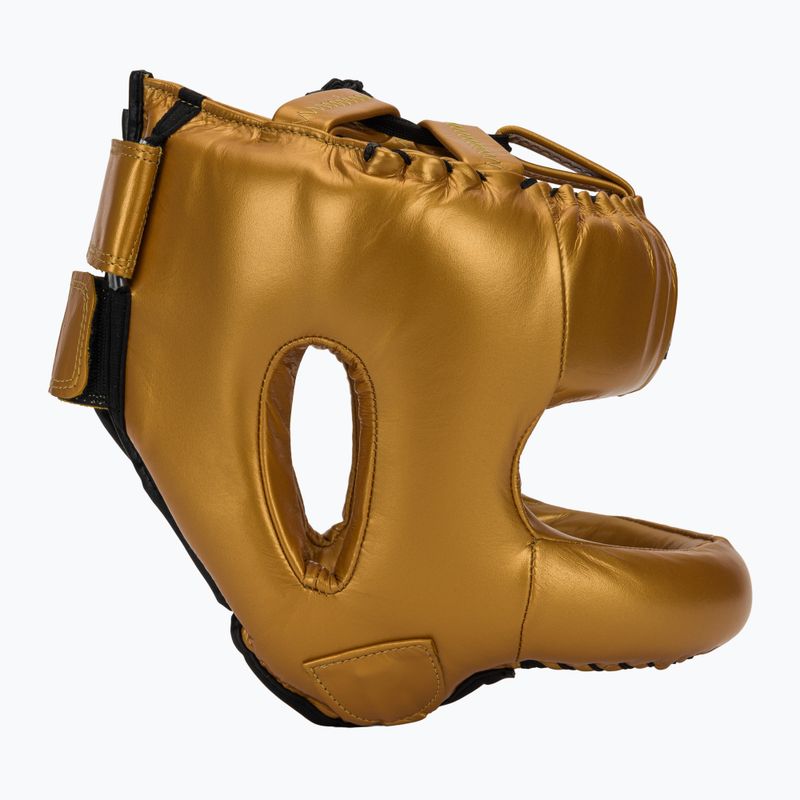 Cleto Reyes Boxing Helmet With Round Face Bar gold 2