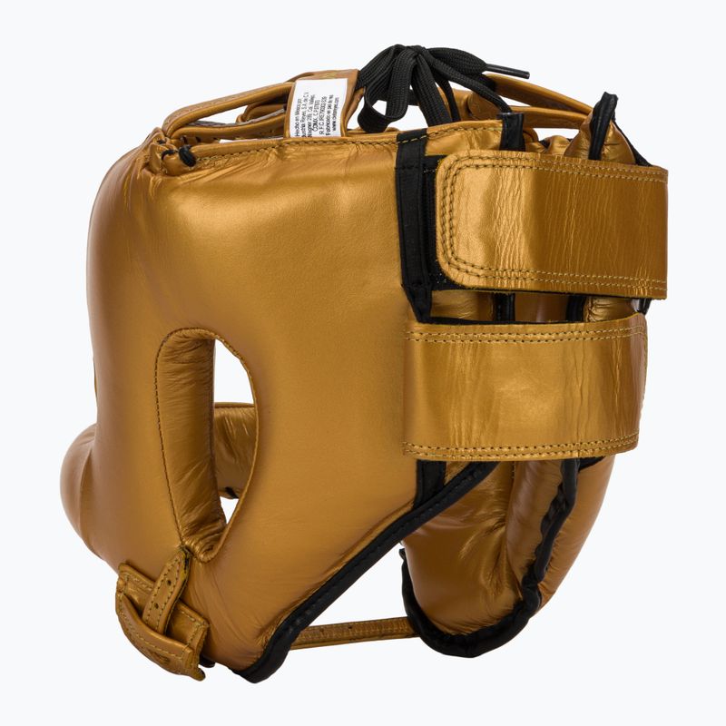 Cleto Reyes Boxing Helmet With Round Face Bar gold 3