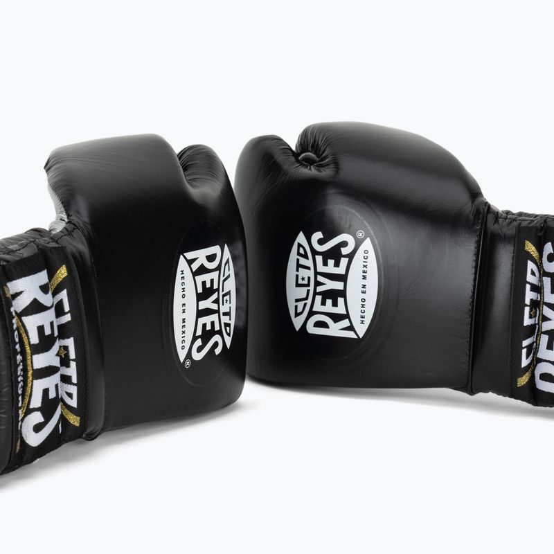 Boxing gloves Cleto Reyes Traning Thumb black/silver 7