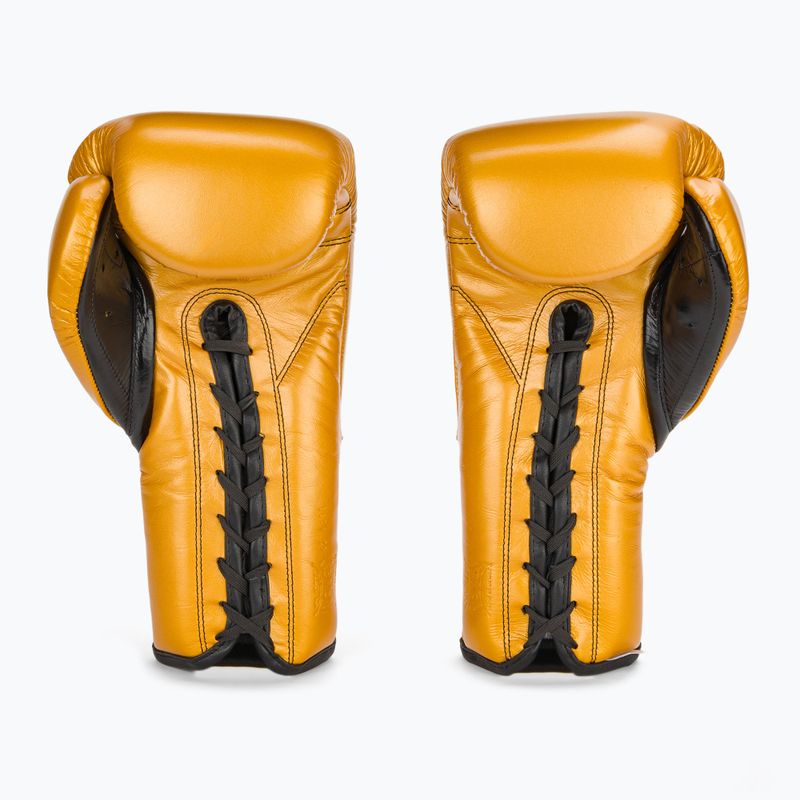 Cleto Reyes Lace Up Sparring boxing gloves gold 3