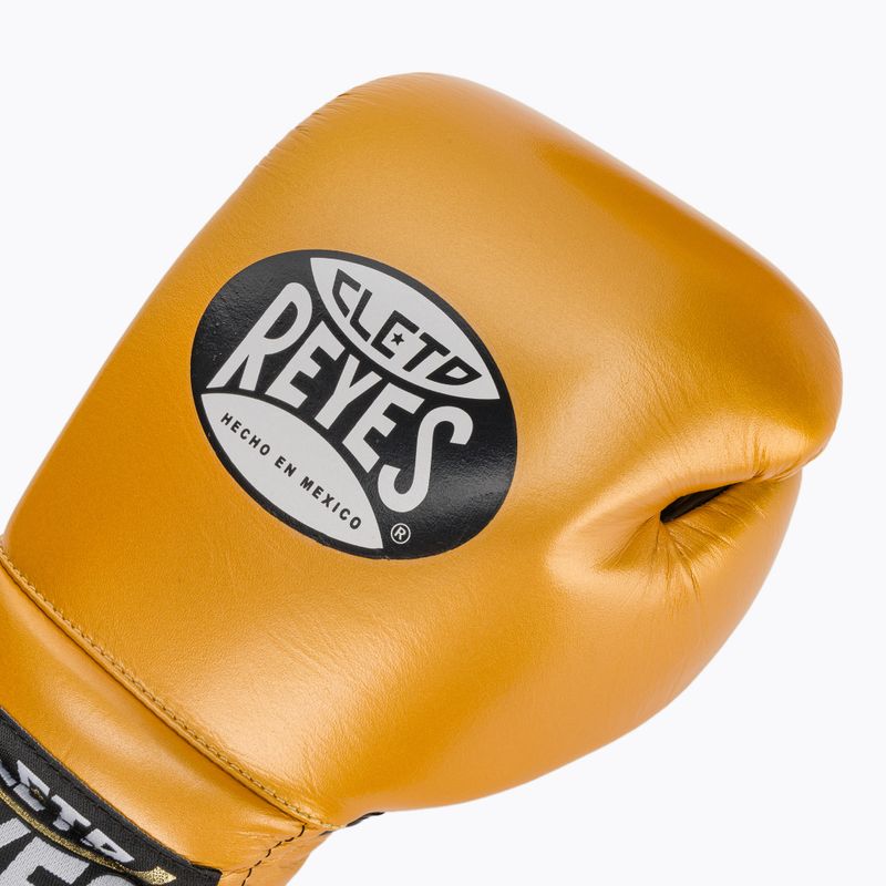 Cleto Reyes Lace Up Sparring boxing gloves gold 5
