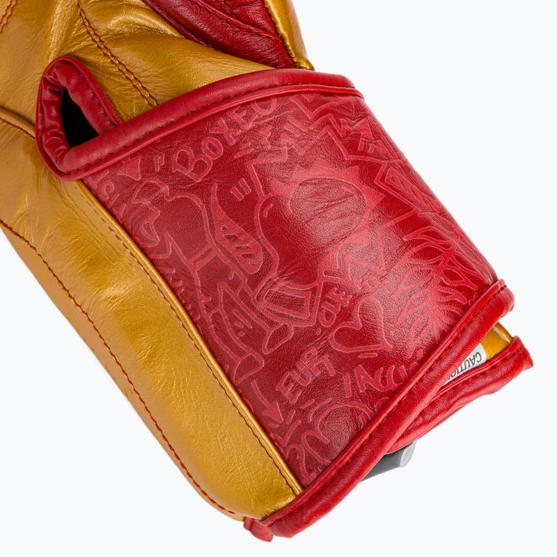 Cleto Reyes High Precision Training Leather red/gold boxing gloves 7