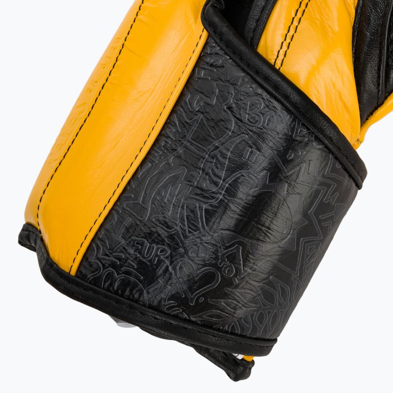 Cleto Reyes High Precision Training Leather black/yellow boxing gloves 7