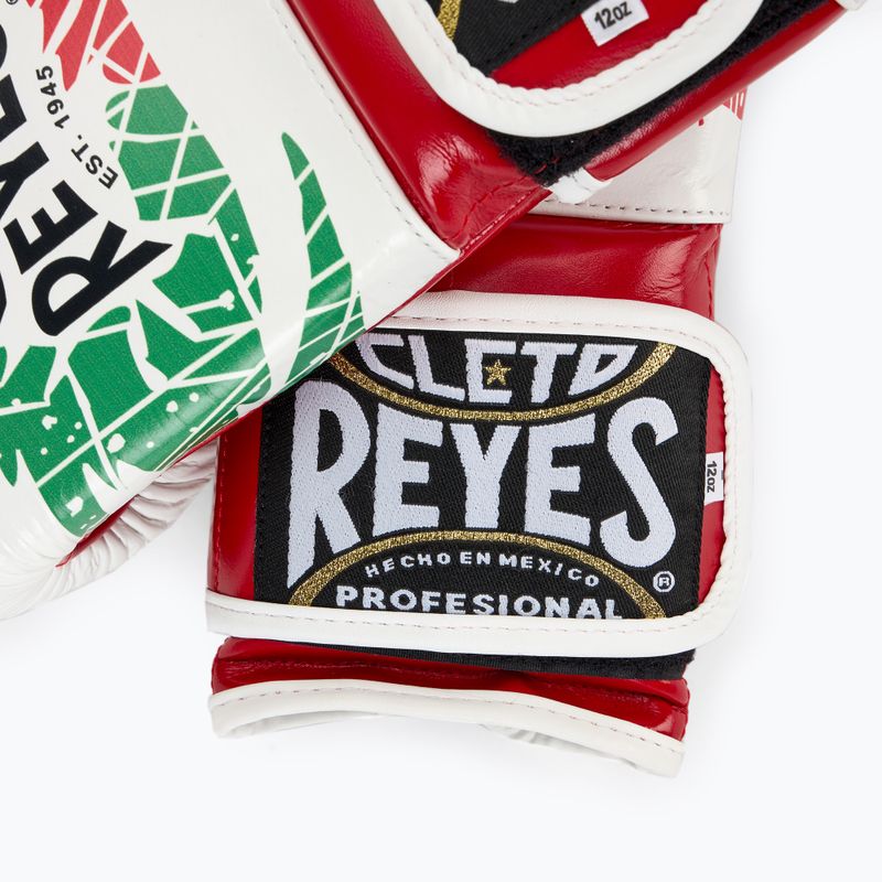 Cleto Reyes Velcro Sparring boxing gloves red/white green red 5