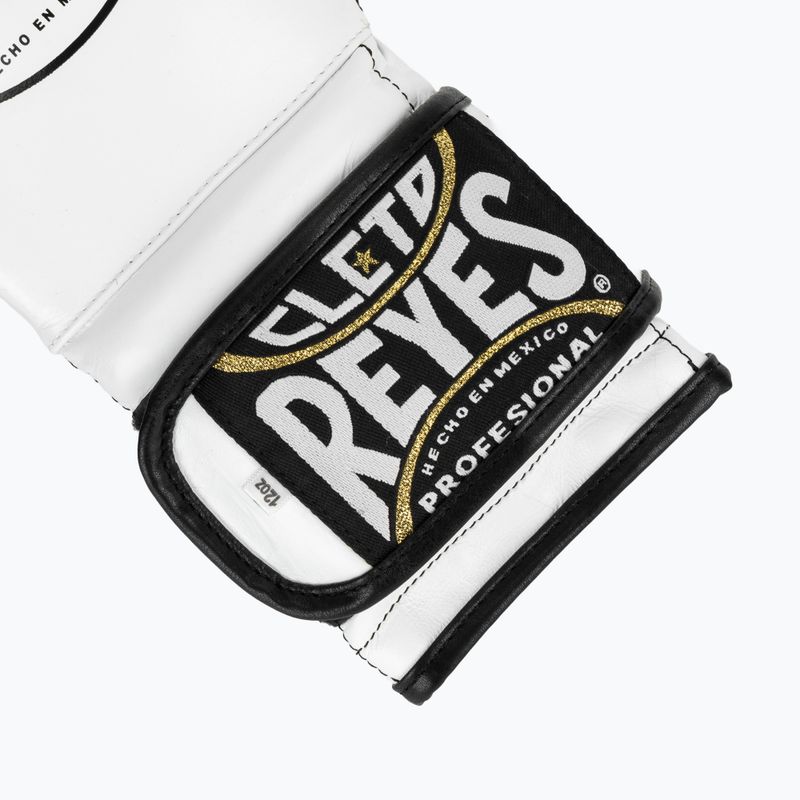 Cleto Reyes Velcro Sparring boxing gloves white/black 5