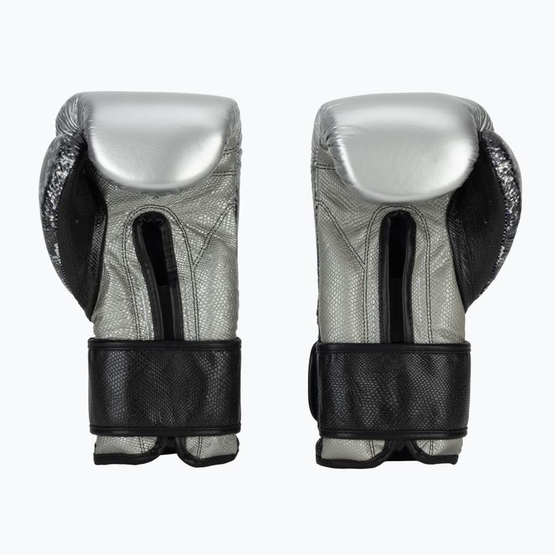 Cleto Reyes Velcro Sparring silver/black boxing gloves 3