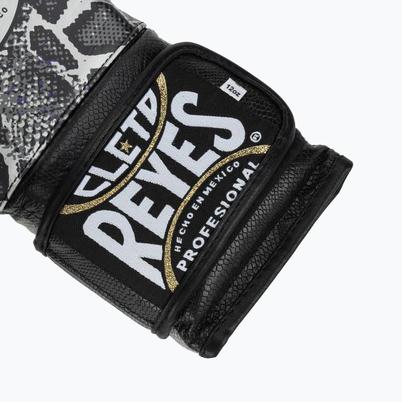 Cleto Reyes Velcro Sparring silver/black boxing gloves 6