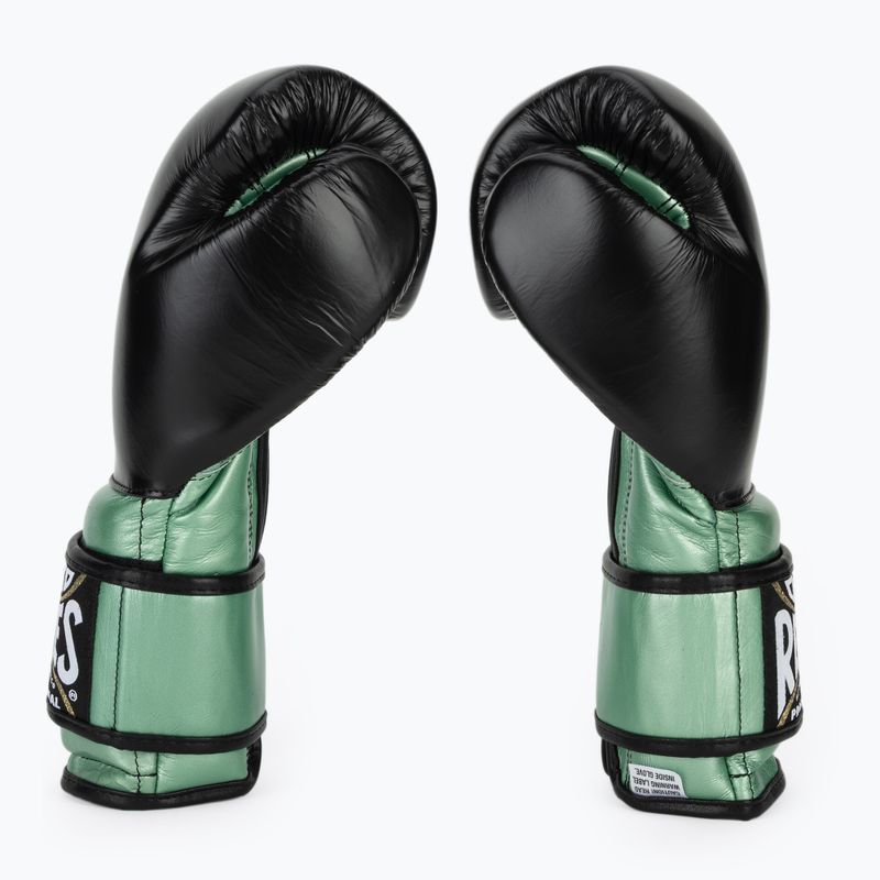 Boxing gloves Cleto Reyes Boxing Gloves With Hook green metalic / black 4