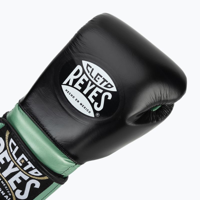 Boxing gloves Cleto Reyes Boxing Gloves With Hook green metalic / black 5