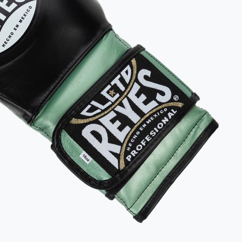 Boxing gloves Cleto Reyes Boxing Gloves With Hook green metalic / black 6