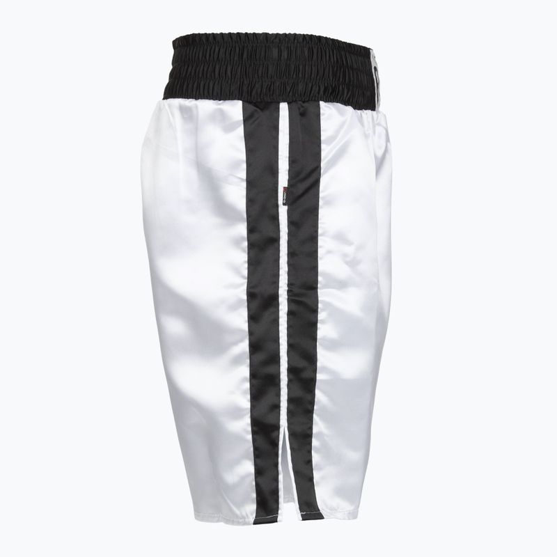 Cleto Reyes men's Satin Boxing shorts white/black 4