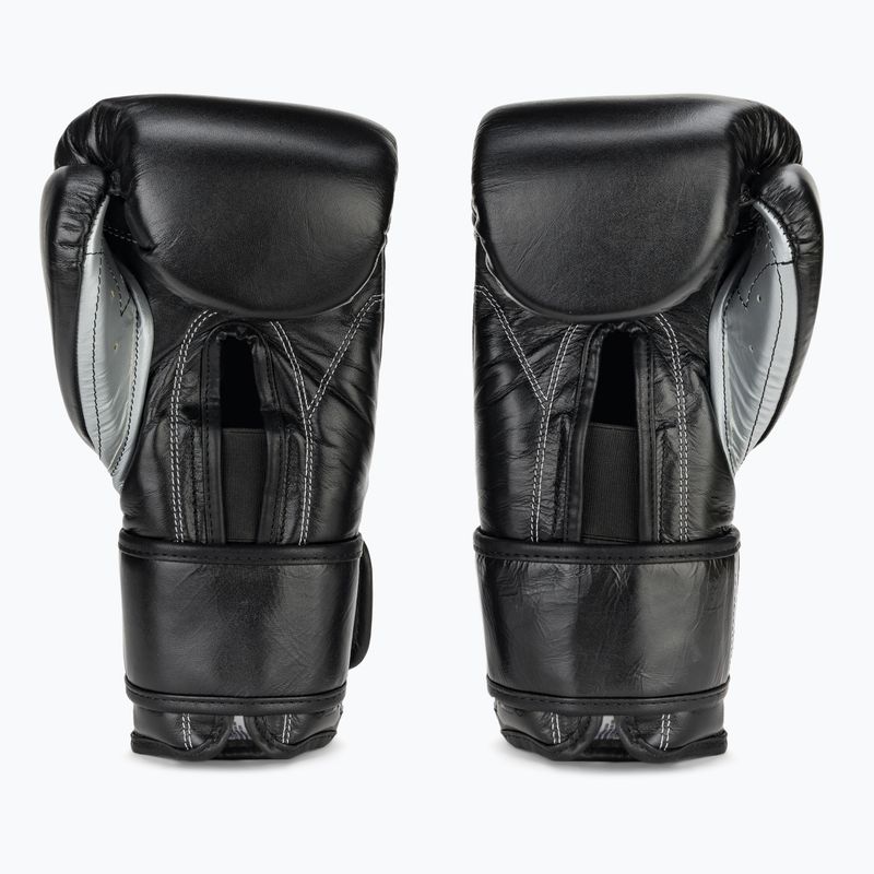 Cleto Reyes Velcro Sparring black/silver boxing gloves 3