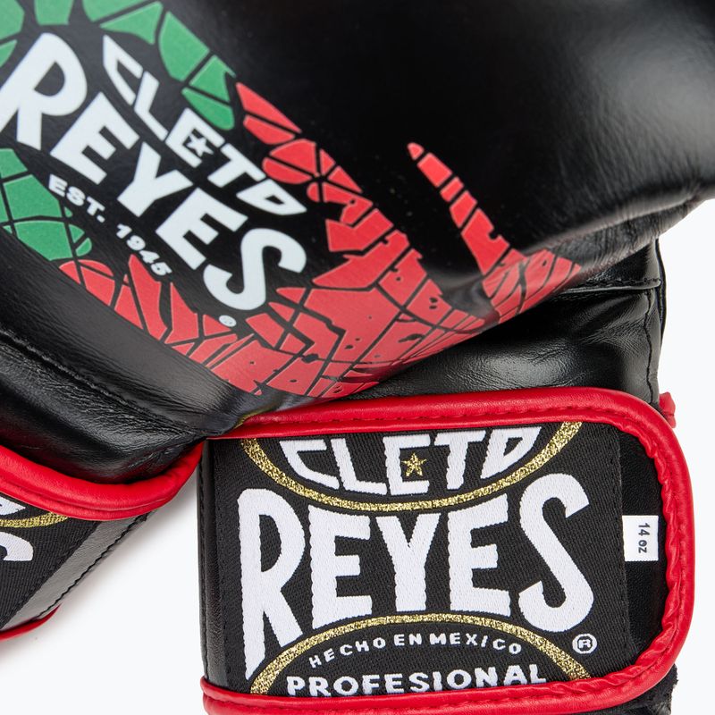 Cleto Reyes Velcro Sparring boxing gloves black/red/white green red 5