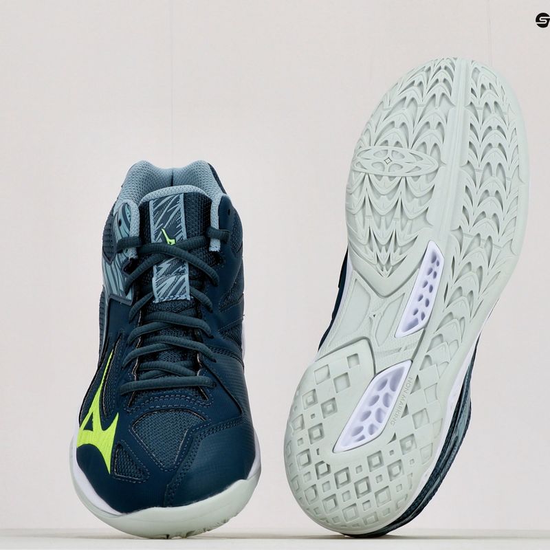 Men's volleyball shoes Mizuno Thunder Blade 3 Mid blue V1GA217538 11