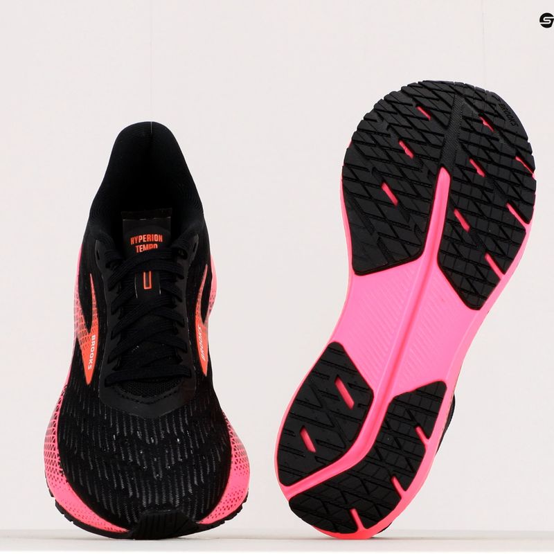 Brooks Hyperion Tempo women's running shoes black/pink 1203281B086 17