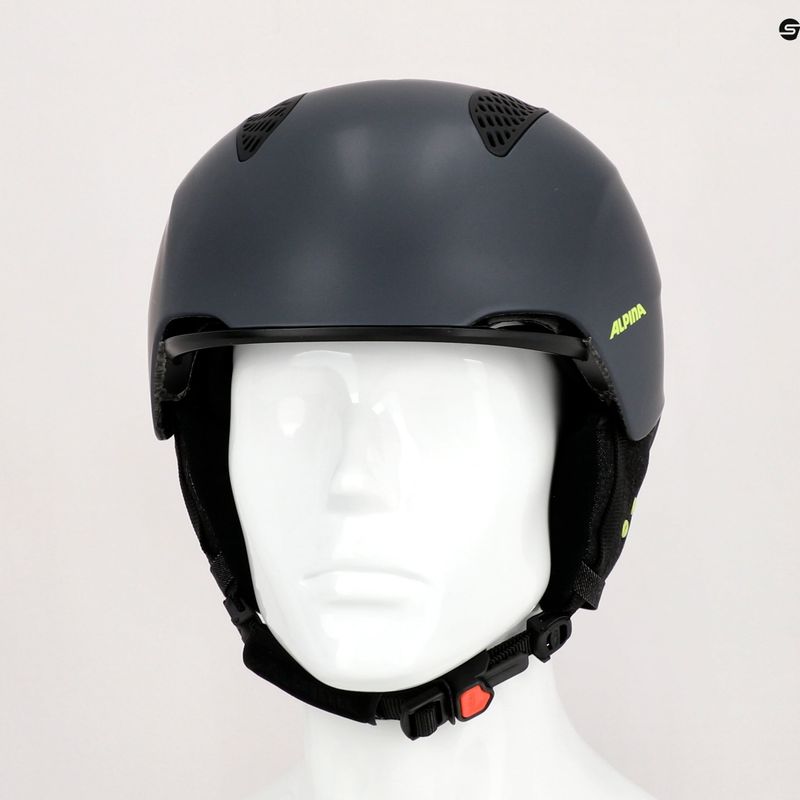 Ski helmet Alpina Grand charcoal/neon matt 9