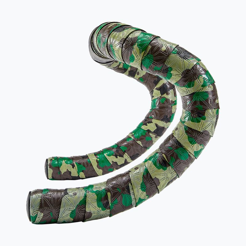 SUPACAZ Super Sticky Kush Gravel 3.2 mm camo/ano black plugs handlebar wrap