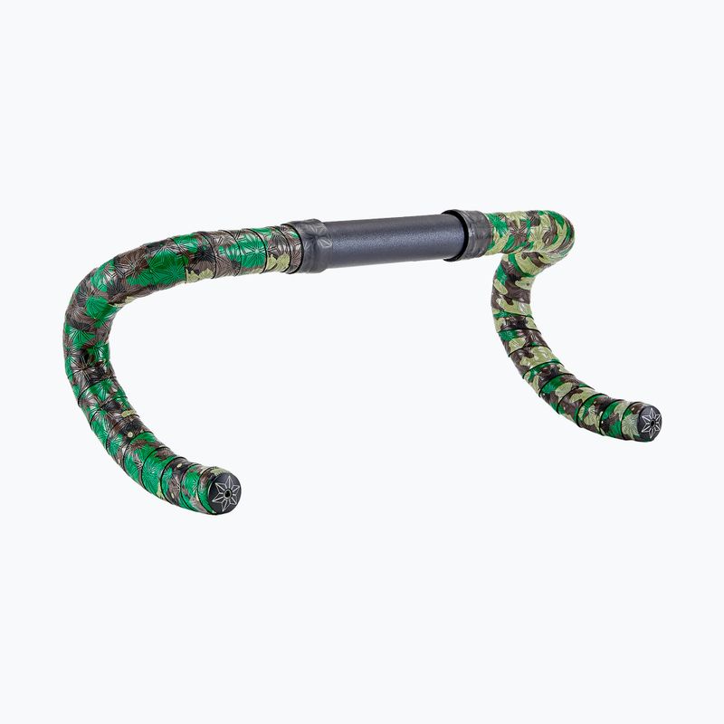 SUPACAZ Super Sticky Kush Gravel 3.2 mm camo/ano black plugs handlebar wrap 2